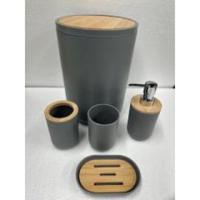 Set bde baño 5 piezas 3002 gris