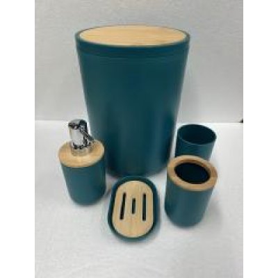 Set de baño 5 piezas 3002 petroleo 