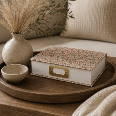 caja libro 30*24 rosa  cc112