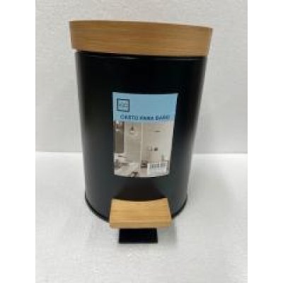 Cesto de basura metal  t/bamboo TBM103 2100ml